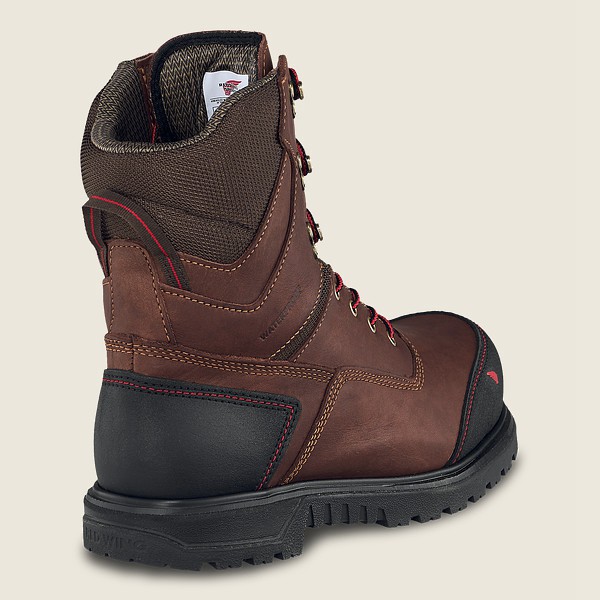 Botas de Seguridad Red Wing Hombre Marrom/Negros - Brnr Xp - 8-Inch Waterproof Csa Toe - 164-ALBDVS